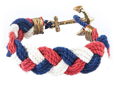 Nautical Wide Sailor Knot Bracelets 18 Colors handmade for $ 14.00