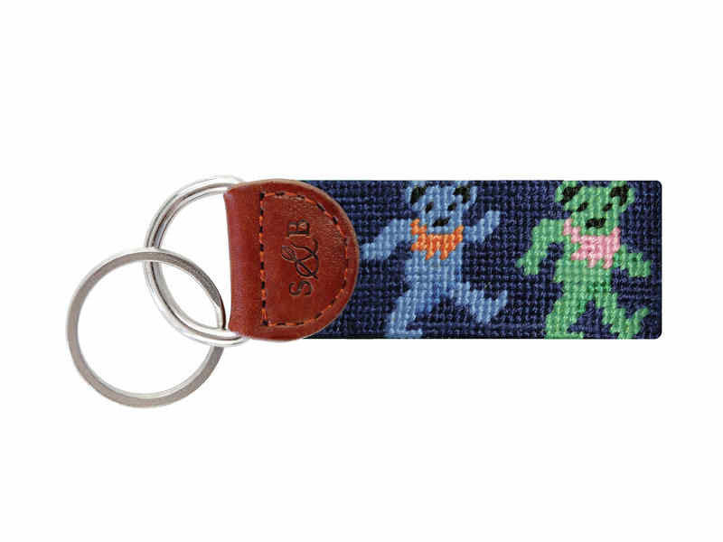 Texas Life Needlepoint Belt in Navy by Smathers & Branson