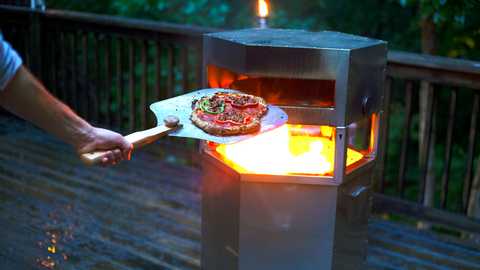 Wood-fired Pizza in a Pizza Oven