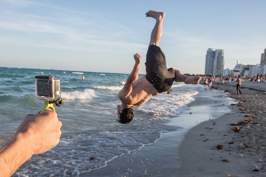 Off the edge parkour tour - backflip with GoKnuckles GoPro Mount - GoWorx