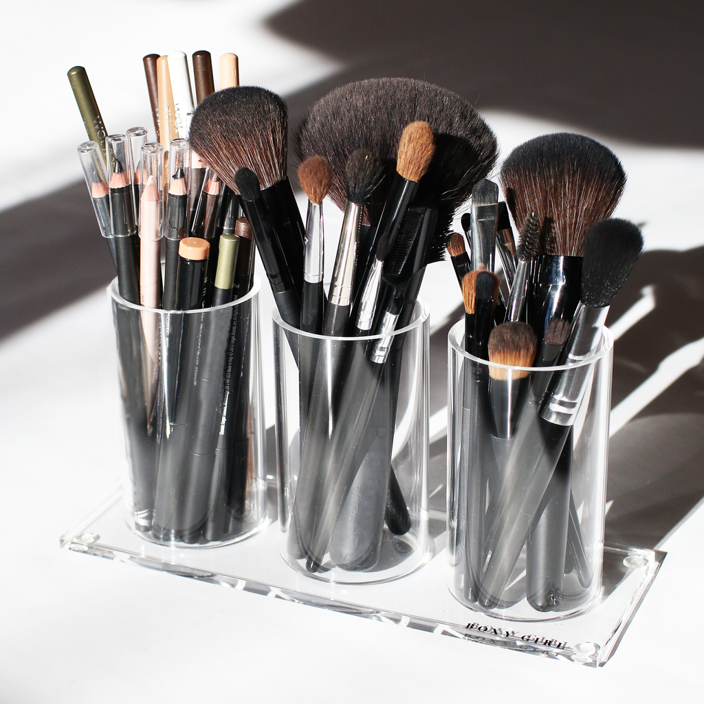 makeup brush organizer pouch