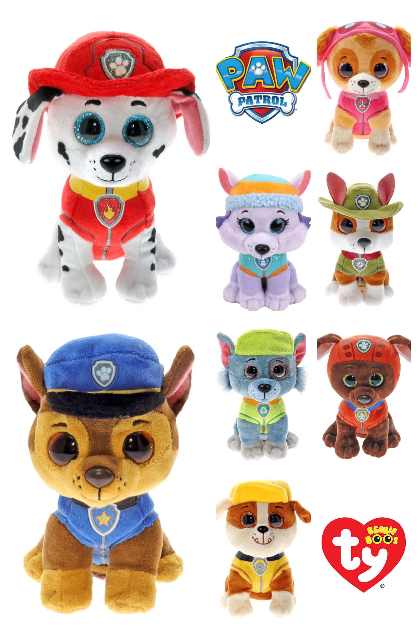 ty paw patrol chase large beanie