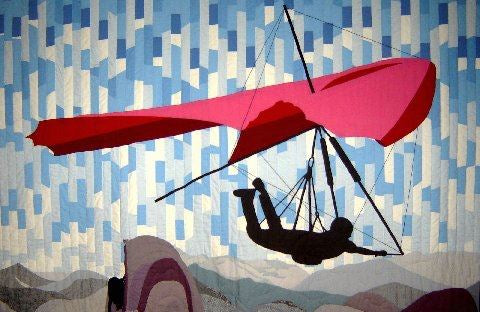 Hang glider over Yosemite by Laura Lee Fritz