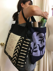 Quilted tote bags by Laura Lee Fritz