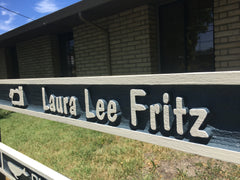 Laura Lee Fritz sign at 916 First St West, Sonoma CA 95476