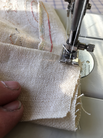 Laura Lee Fritz sews jacket front band to wrong side of jacket first