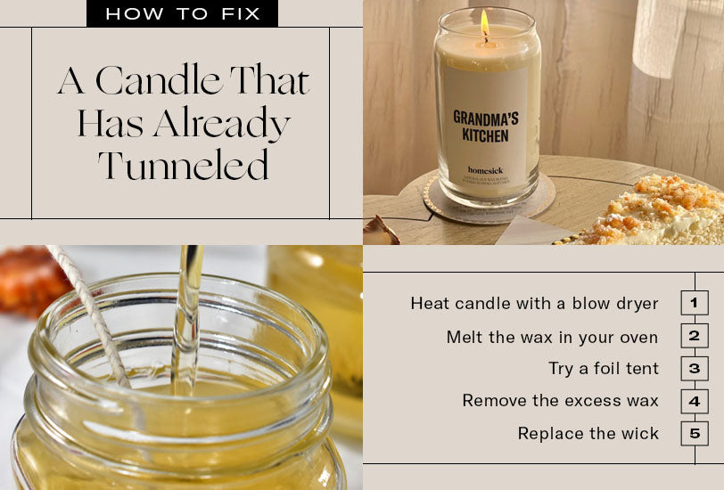 How to Fix a Candle That Has Already Tunneled