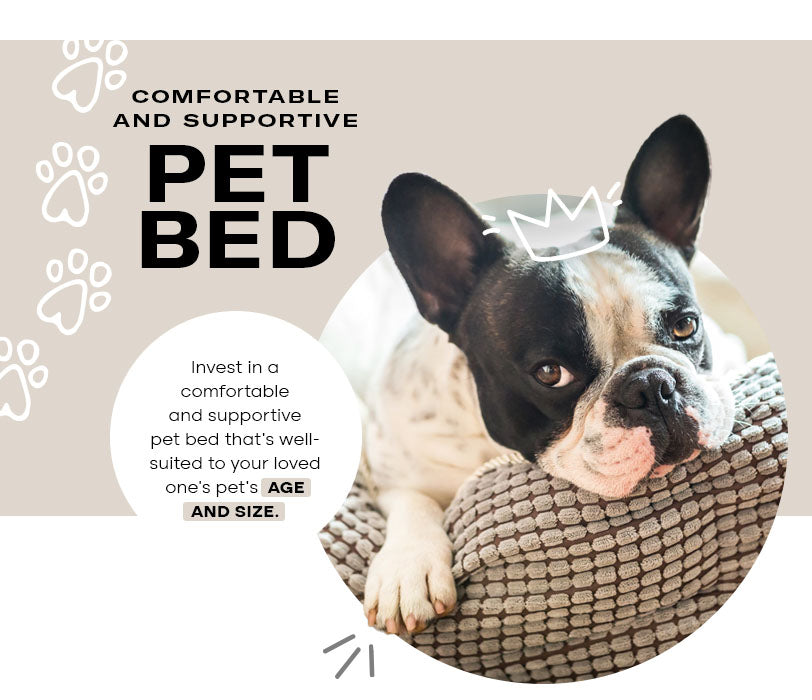 comfortable and supportive pet bed