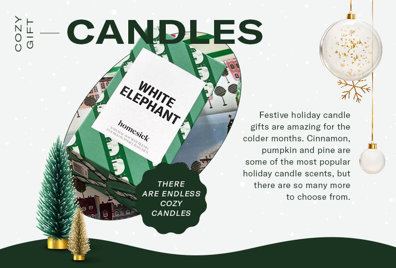 cozy gift candles festive