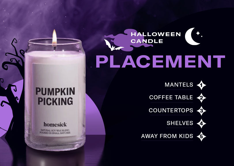 halloween candle placement