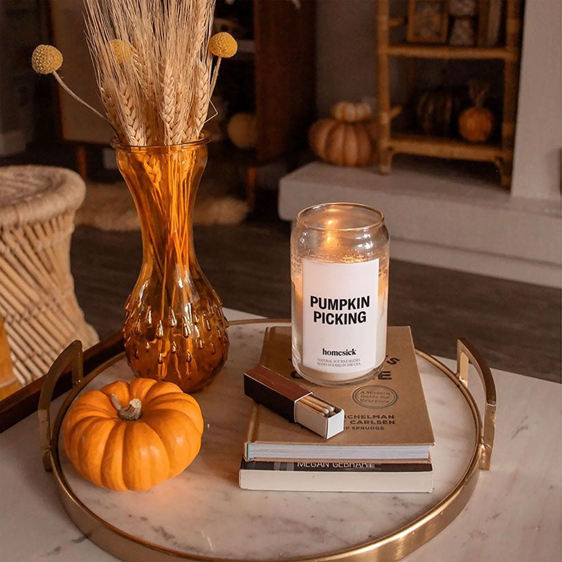 pumpkin picking candle