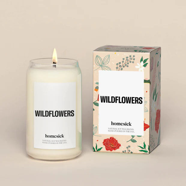 homesick wildflowers candle