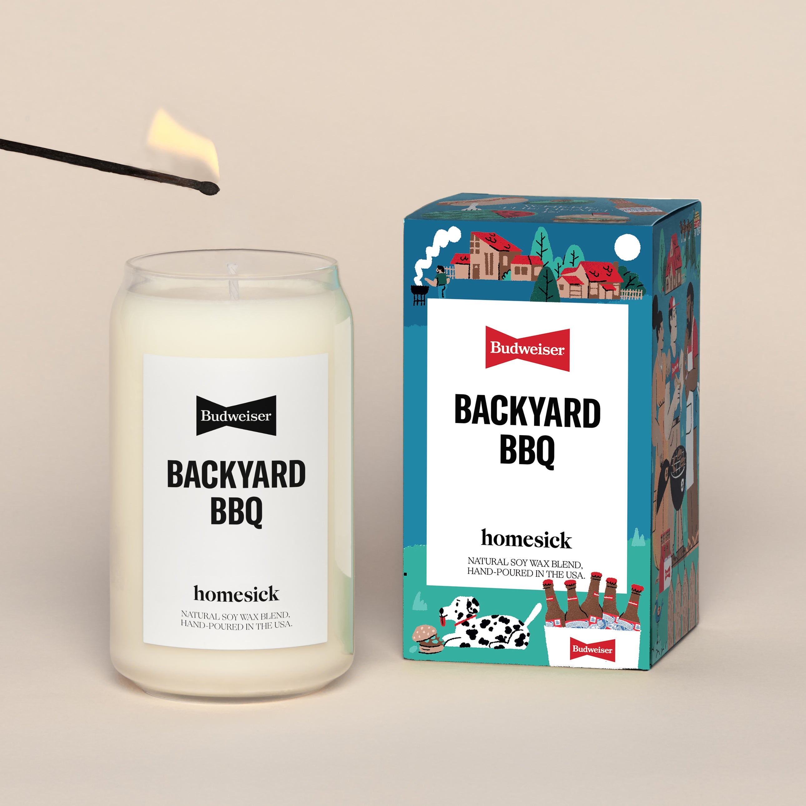 Budweiser Backyard BBQ Candle