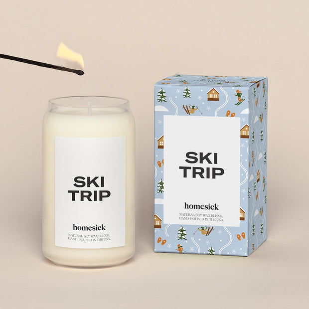 ski trip candle