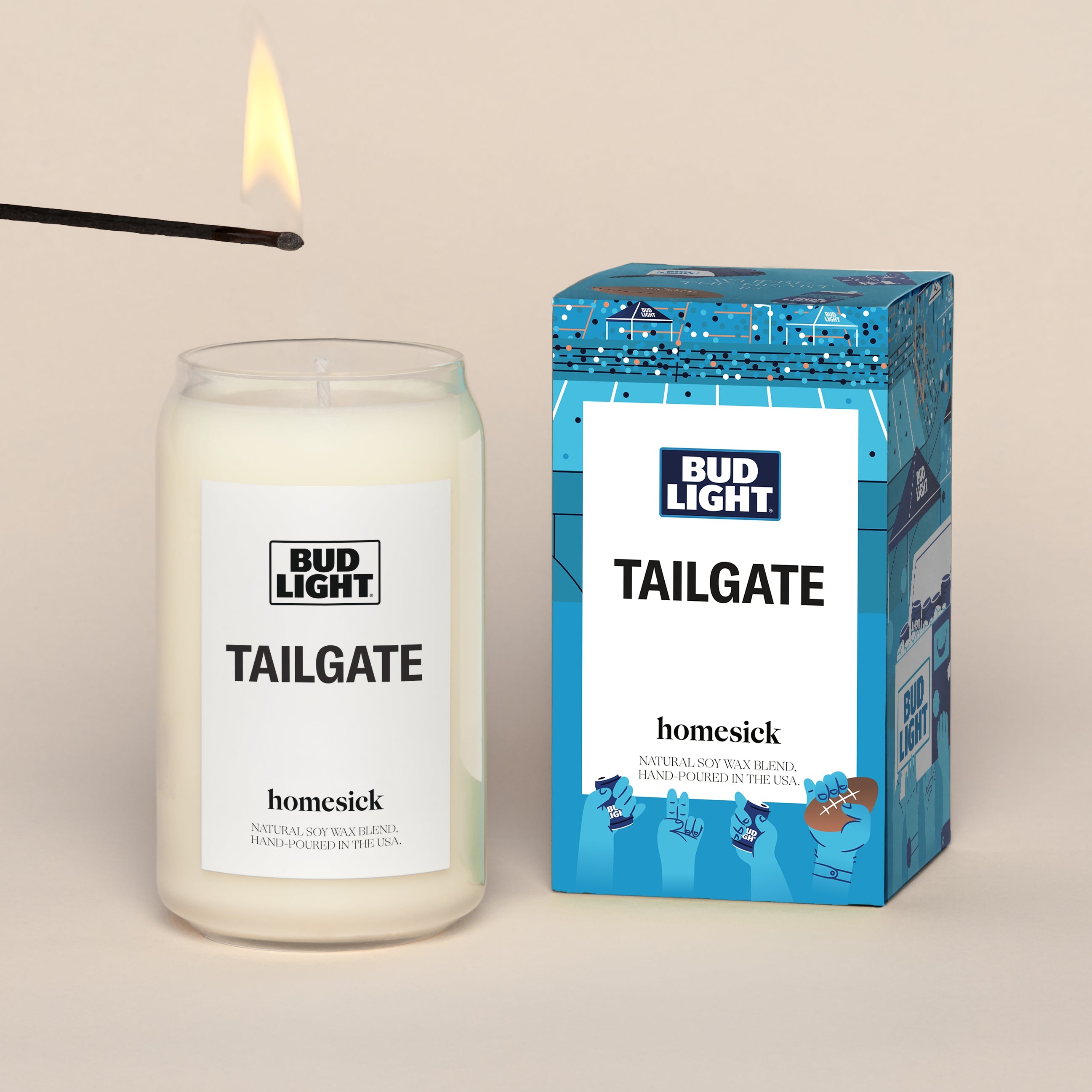 Bud Light Tailgate Candle