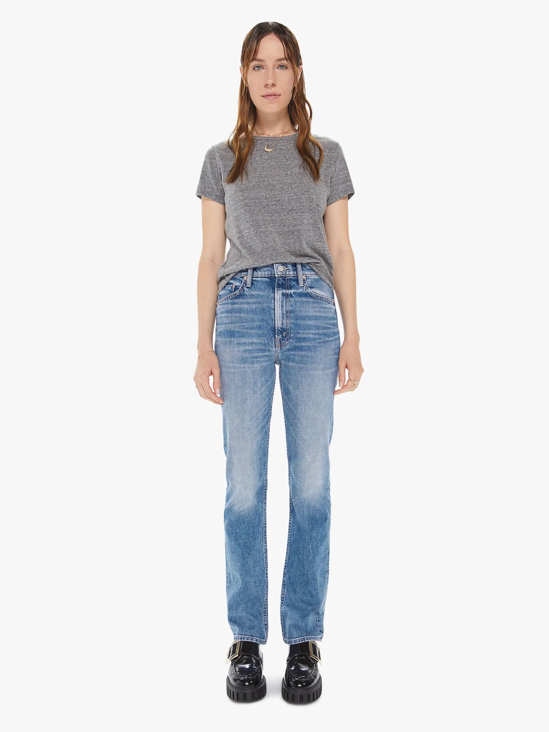 Mother Denim High Waisted Rider Skimp Jean - Belle De Jour | Denim Iniquity