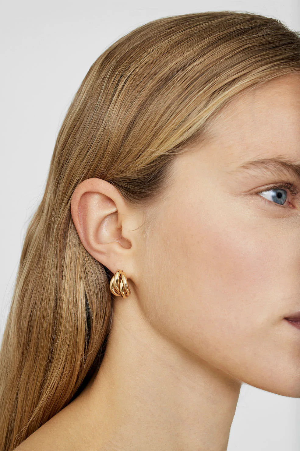 Anine Bing Chunky Hoop Earrings - Gold