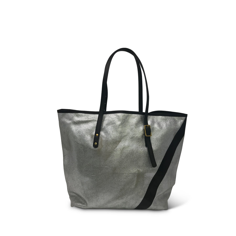 Metallic Canvas Small Tote – Kempton & Co.