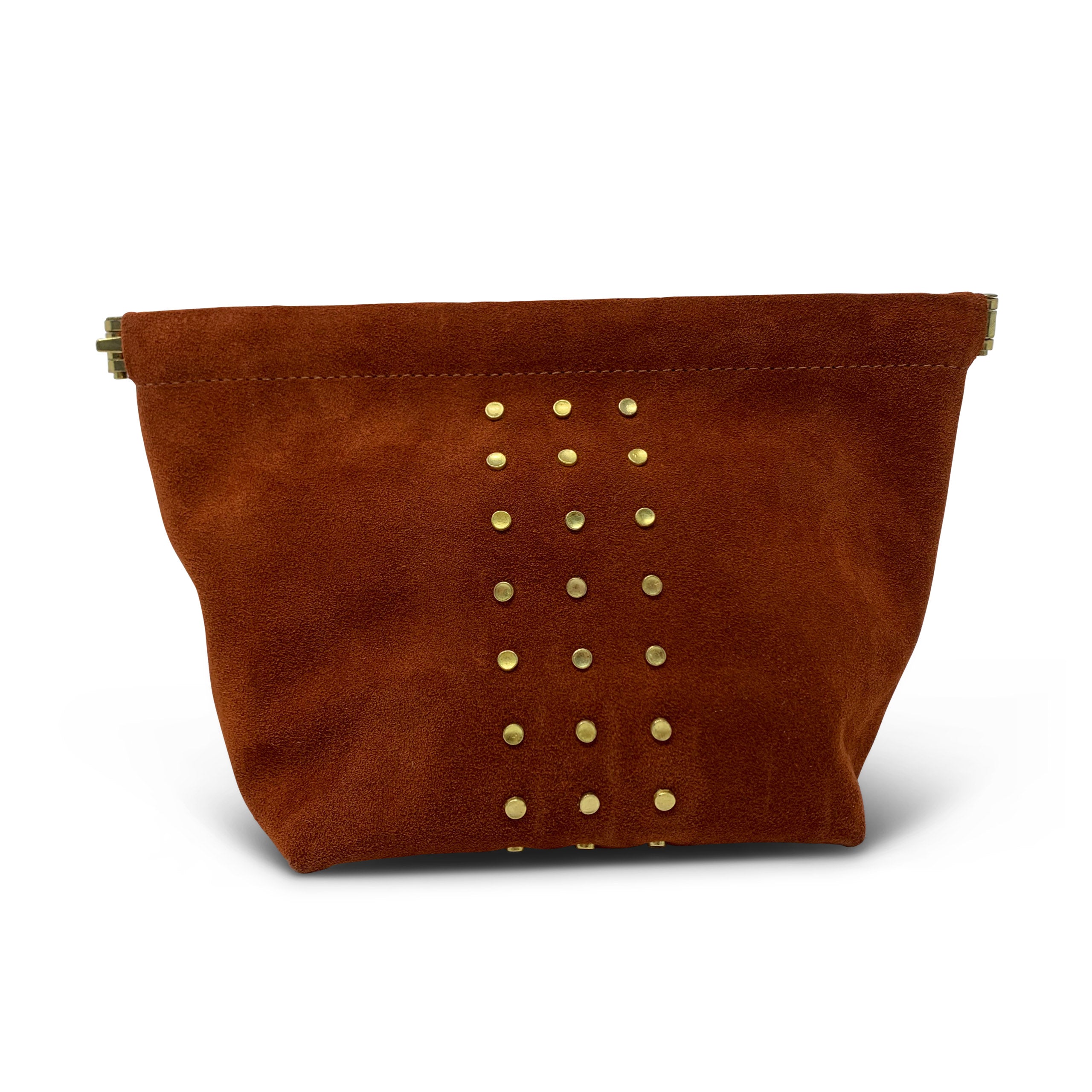 Snap Make Up Bag - Rust Stud