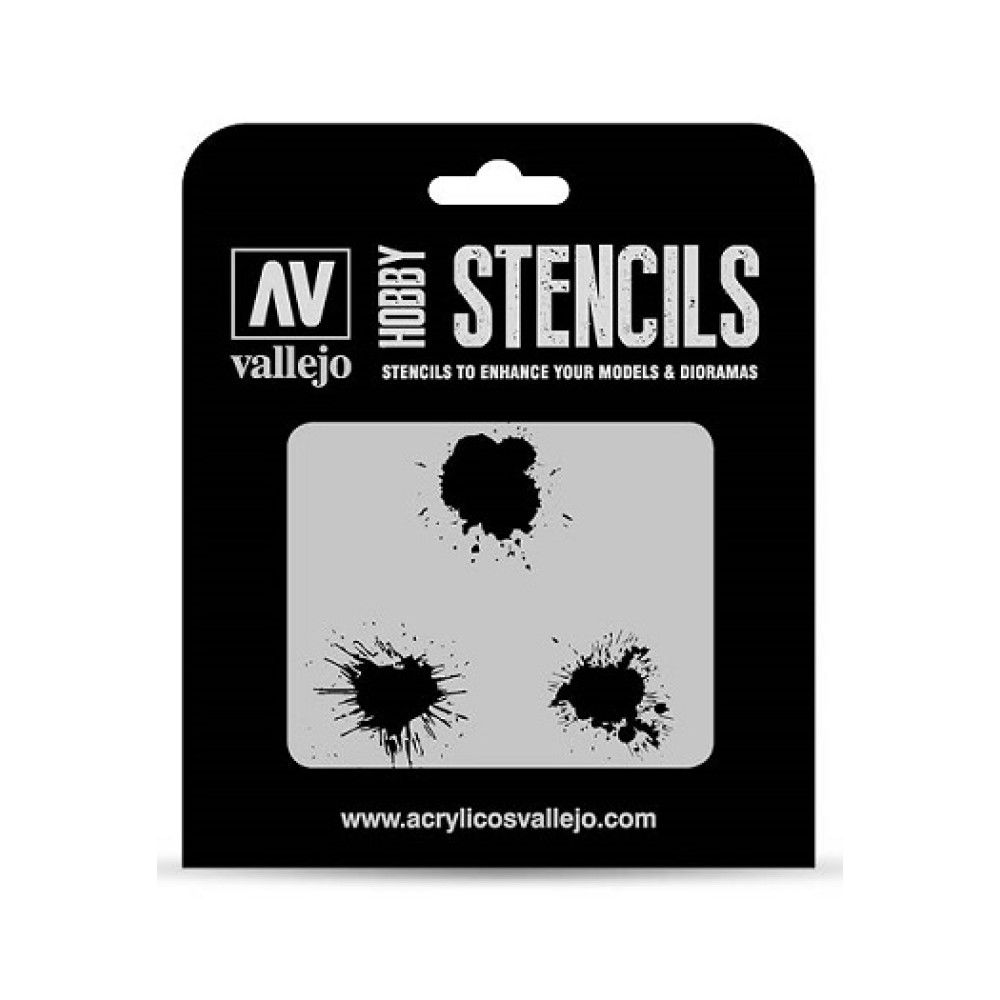 Vallejo Stencils - Texture Effects - Paint Stains – Gamerholic