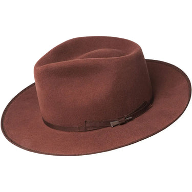 Wide Brim Felt Hat in Chestnut by Grace and Lace