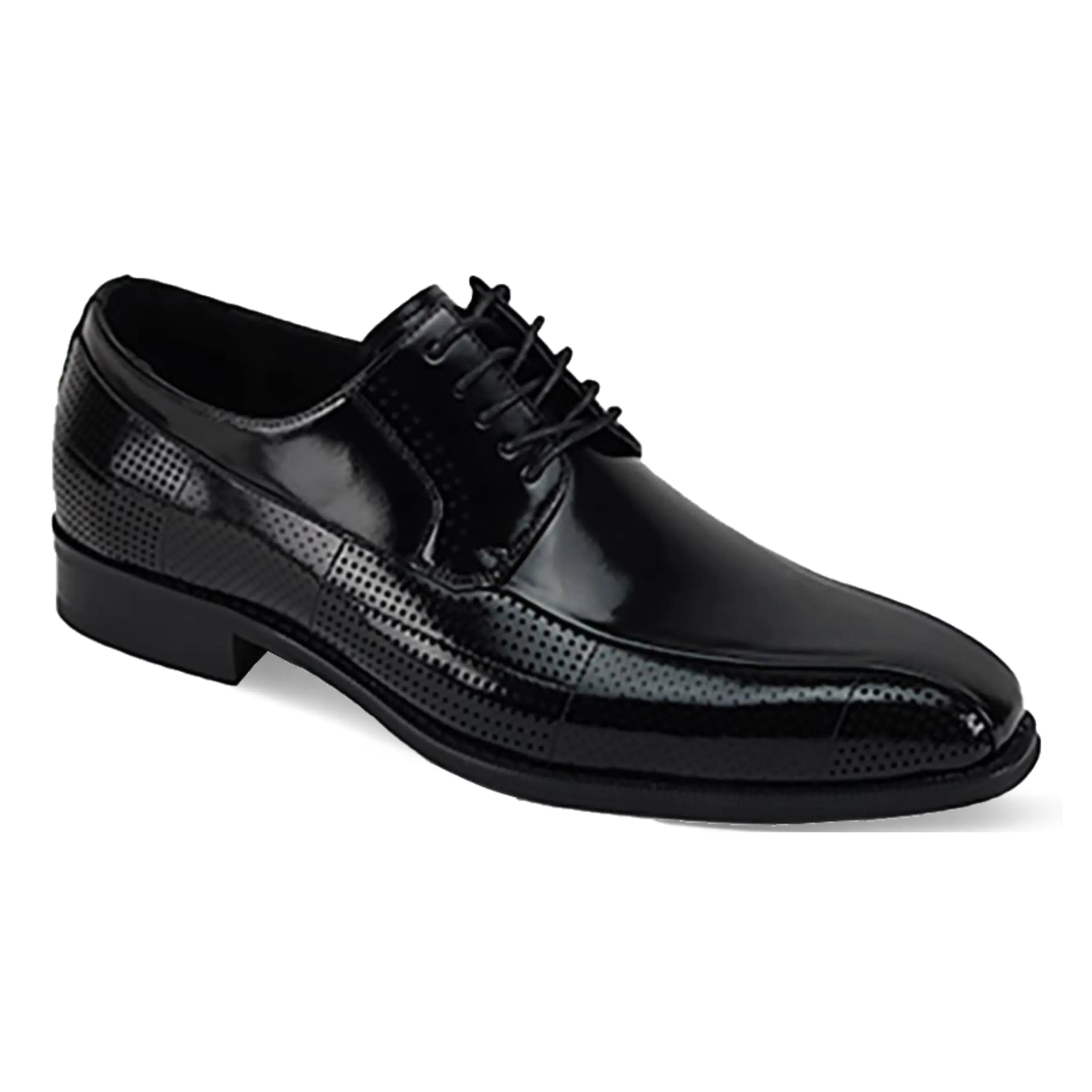 Giovanni Oliver Perforated Leather Derby
