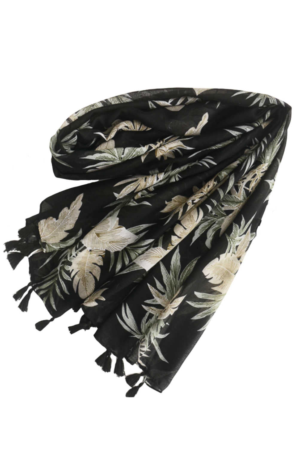 ladies black scarf