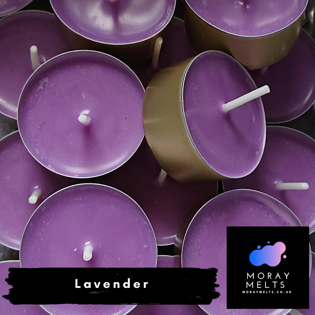 Lavender Tealight Candle Box of 20 - Moray Melts