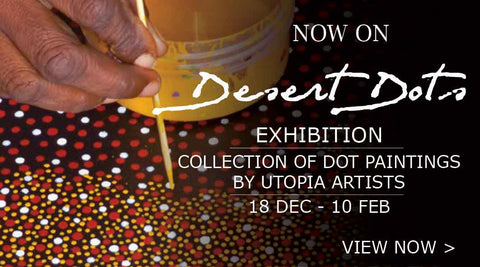 Kunstausstellung „Desert Dots“ der Aborigines