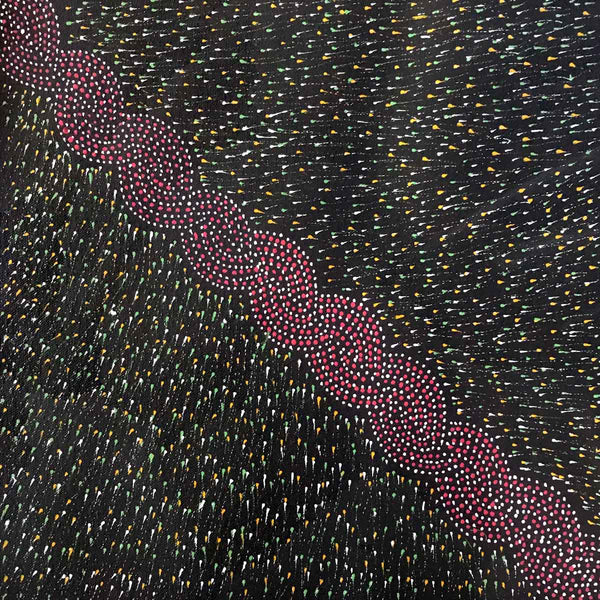 Kleines Aborigine-Gemälde von Elizabeth Kunoth Kngwarreye