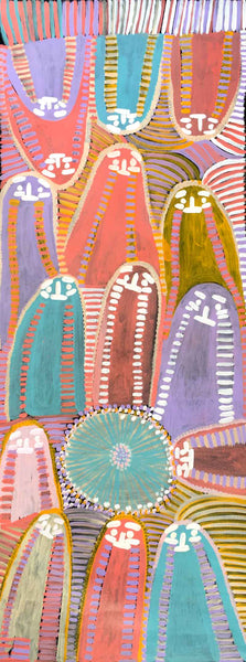 Ätherisches und abstraktes Gemälde in Tafelgröße von Angelina Ngale