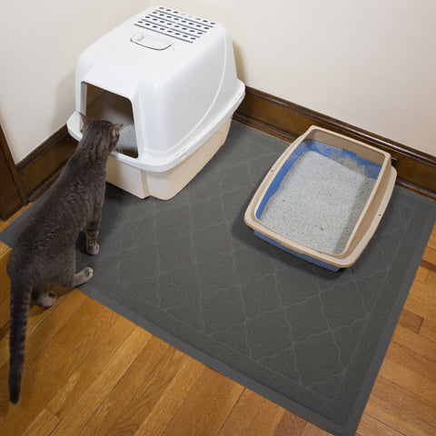 largest cat litter mat