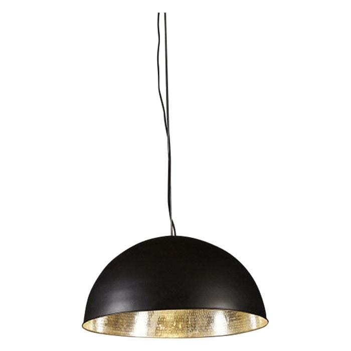 Pendant Light Alfresco Dome Black Silver Ceiling Lamp ...