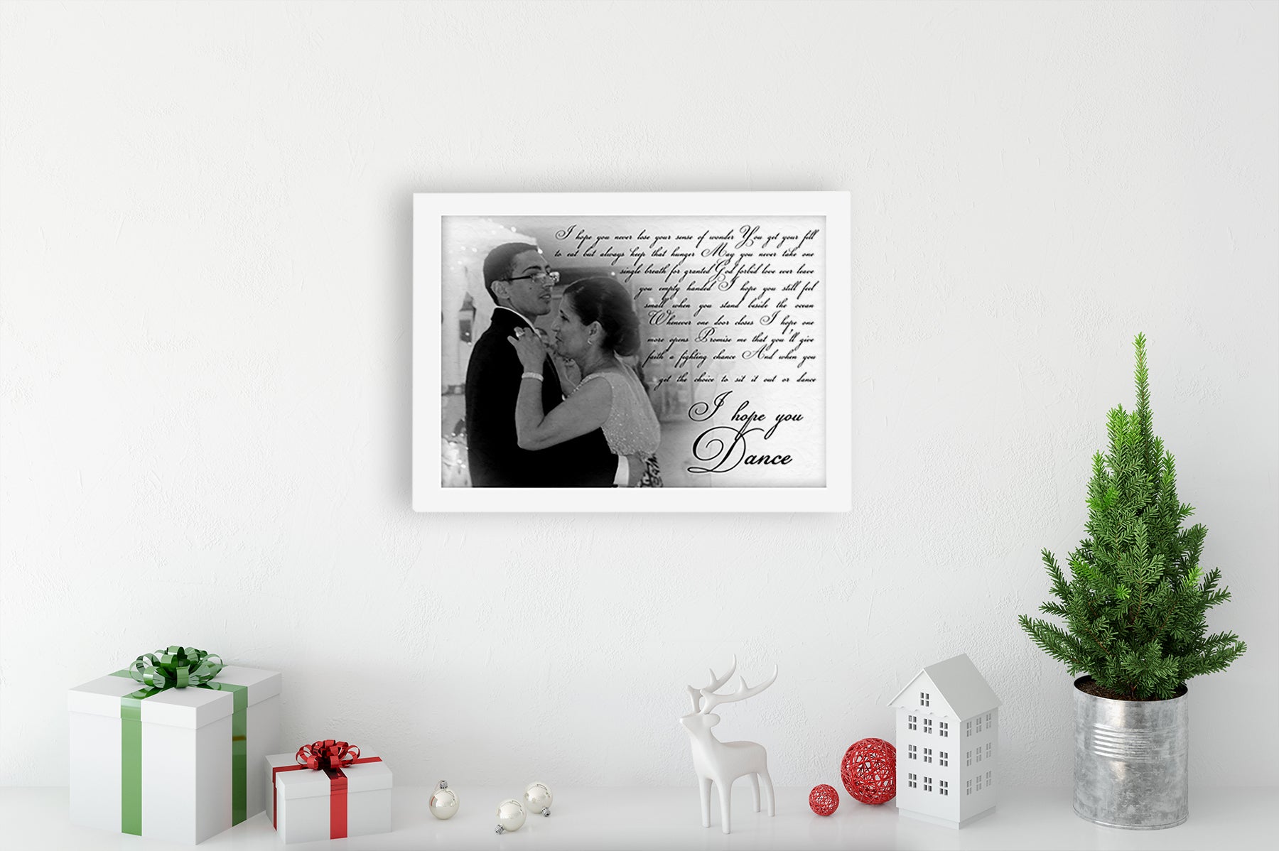Personalized mother and son photo gift wall decor