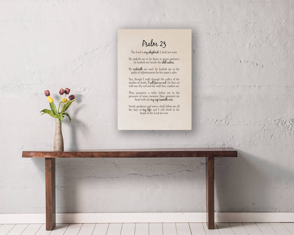 Psalm 23 Scripture On Canvas Honeycomb Proverbs