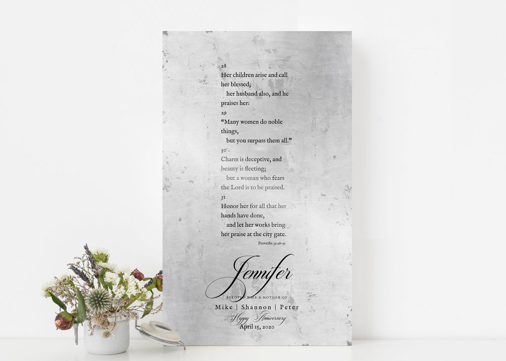 Personalized Proverbs 31 Sign