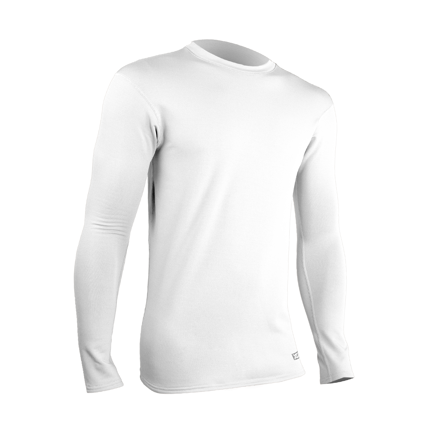 Clearance: PowerSkins® Compression Heavyweight Performance LS Crew - White