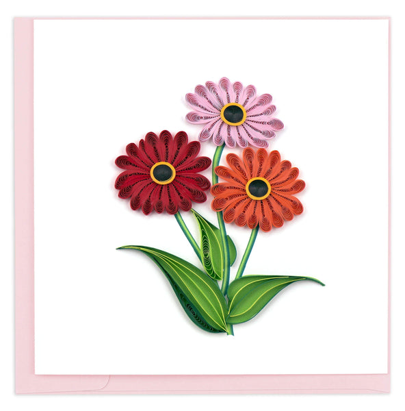 Gerbera Daisies Quilling Card – River Fair Trade