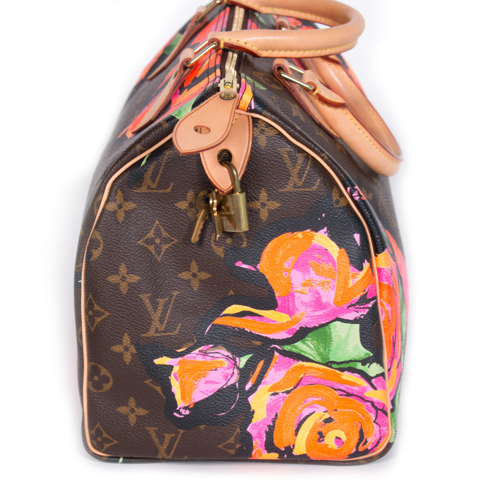 Louis Vuitton Stephen Sprouse Roses Neverfull MM with Graffiti Flowers  861305