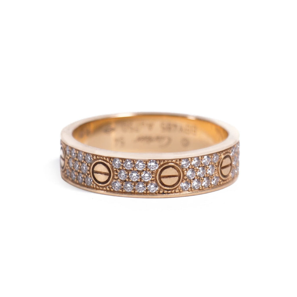 Shop authentic Cartier Love Ring Diamond Paved at revogue for just USD ...