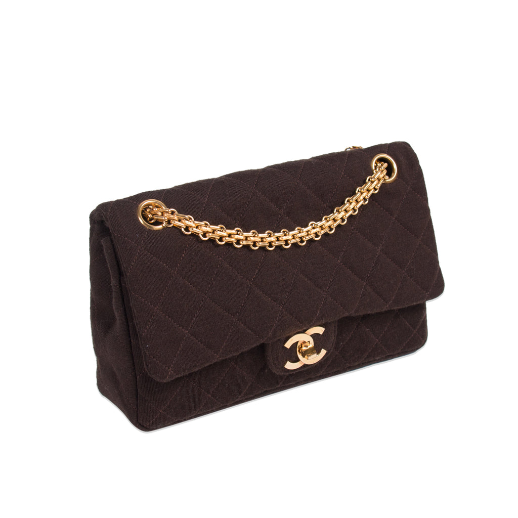 Chanel Vintage Jumbo Single Flap Bag in Black Lambskin with Gold Hardware   SOLD