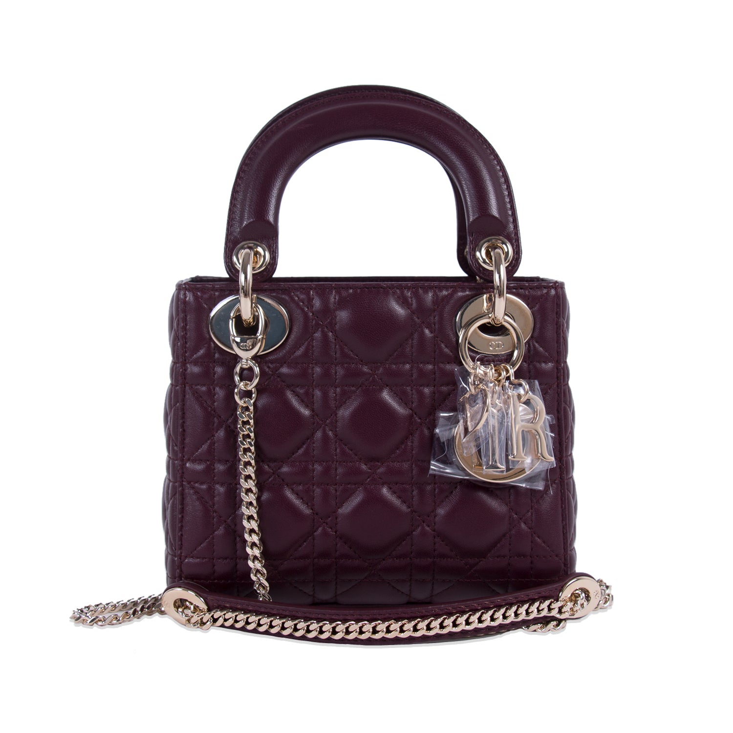 lady dior mini burgundy