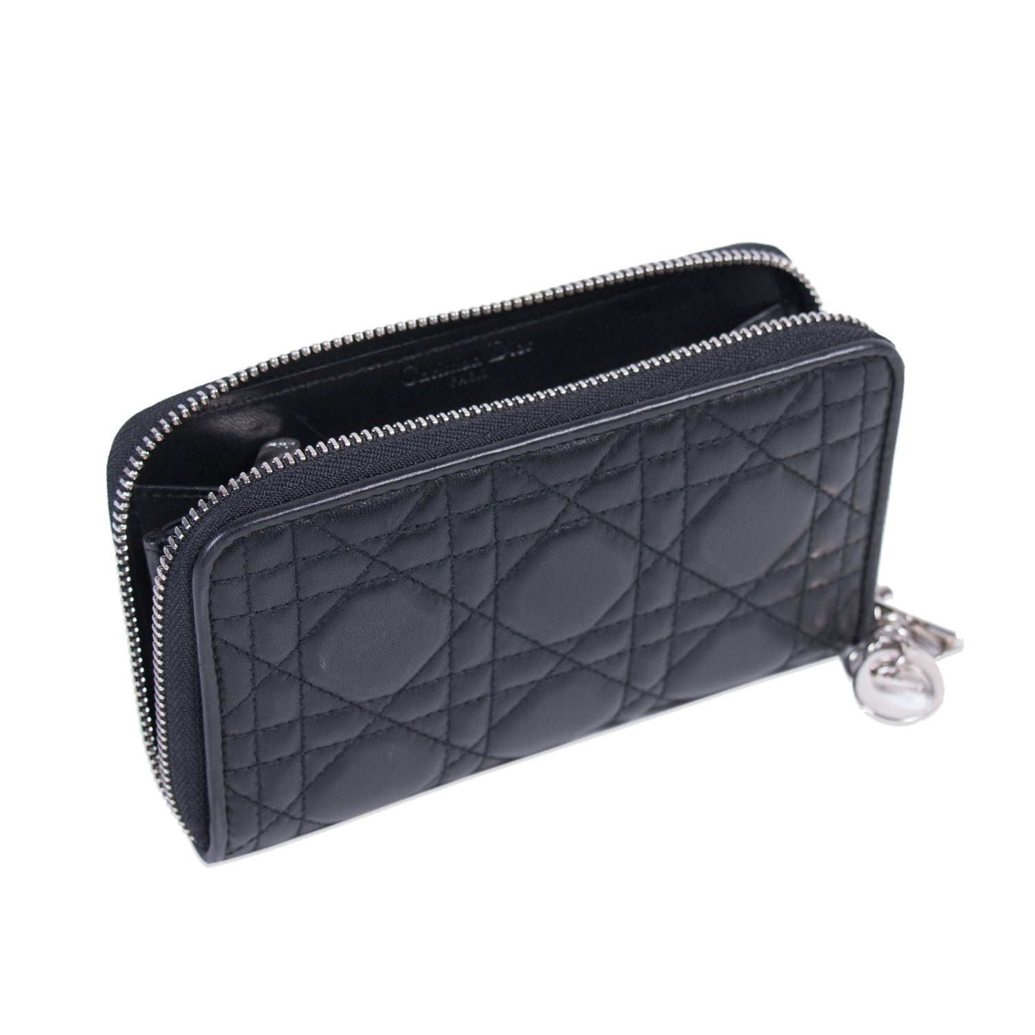 Shop authentic Christian Dior Lady Dior Continental Wallet at revogue ...