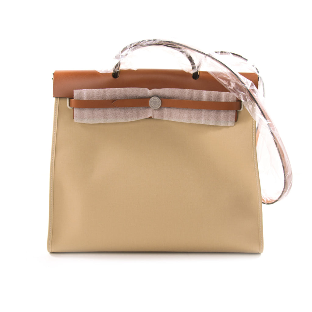 hermes herbag brown