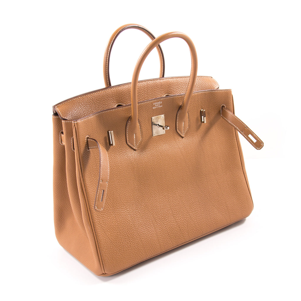 Shop authentic Hermès Birkin 35 Gold Togo Leather at revogue for just USD 9,200.00