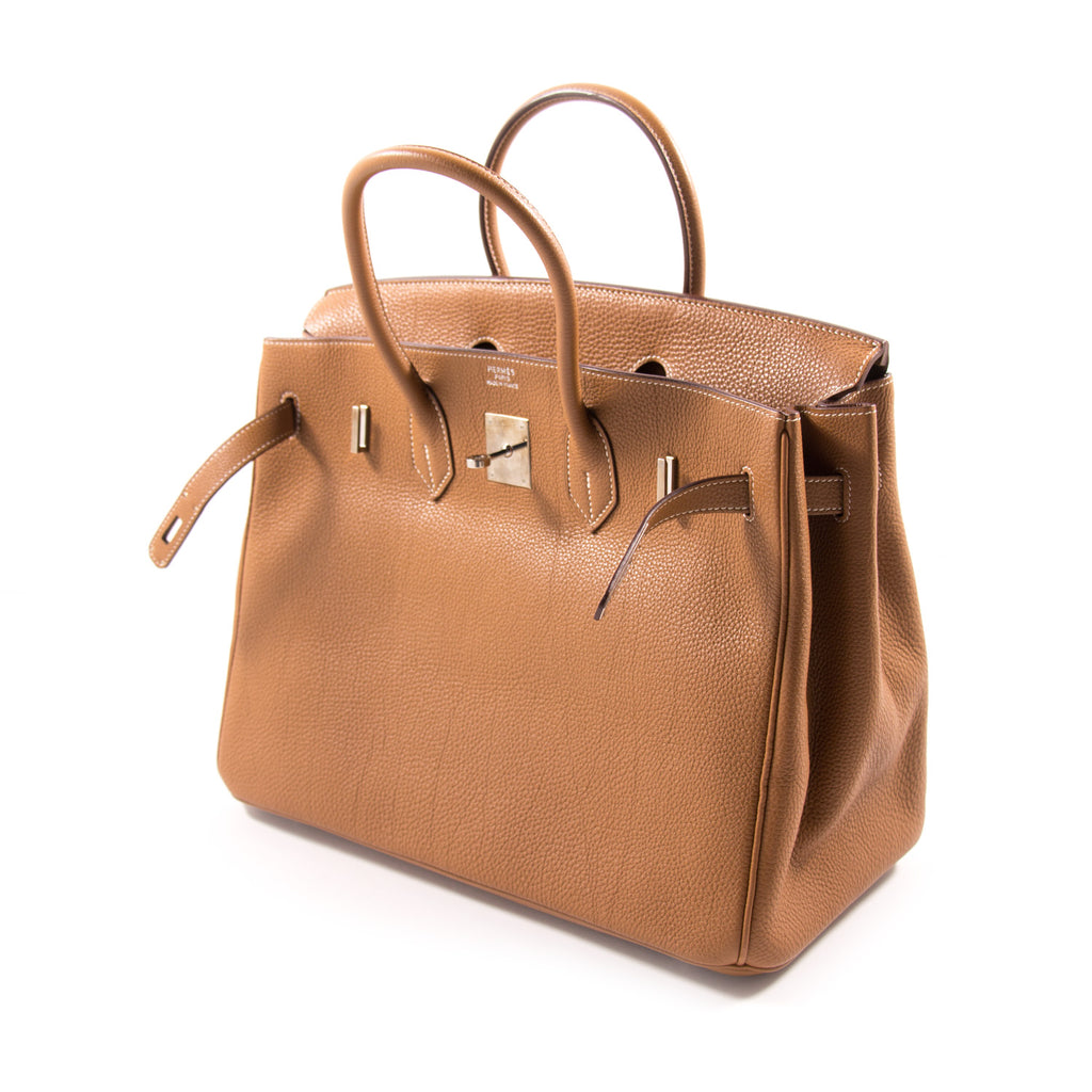 Shop authentic Hermès Birkin 35 Gold Togo Leather at revogue for just USD 9,200.00