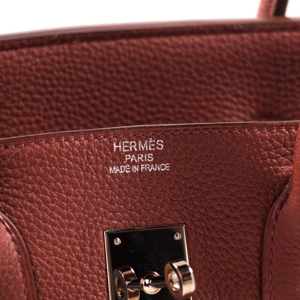 Shop authentic Hermès Birkin 35 Ruby Red Togo Leather at revogue for ...