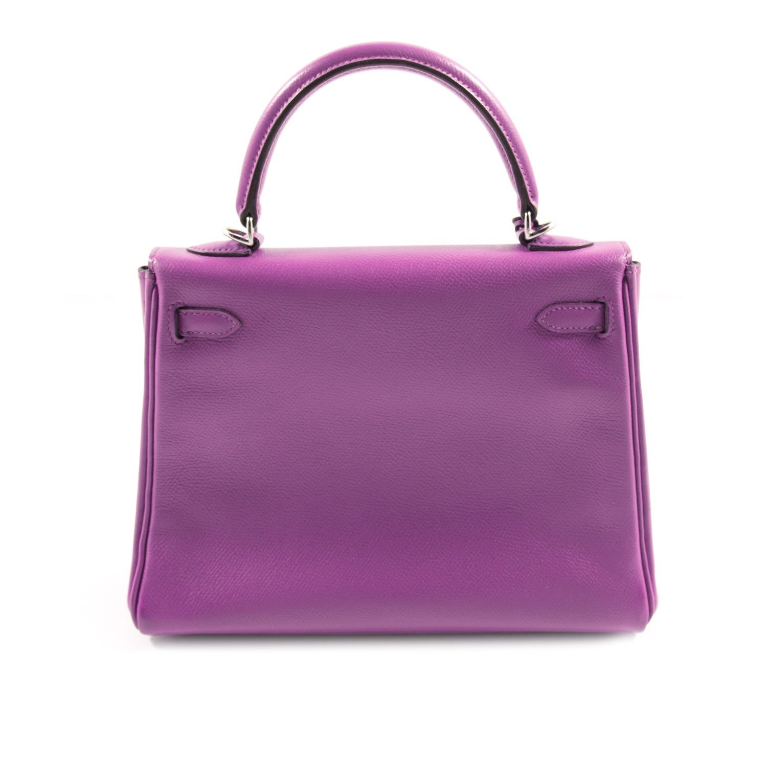 Shop authentic Hermès Kelly 25 Retourne Violet Courchevel at revogue ...