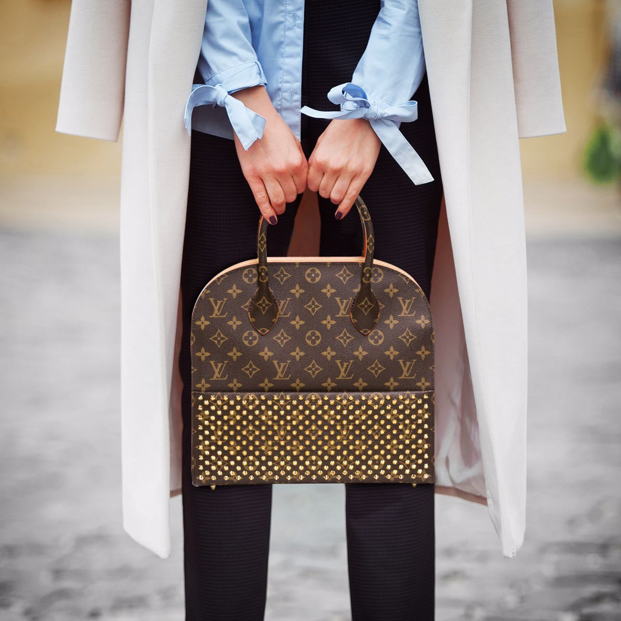 Shop authentic Louis Vuitton Shopping Bag Christian Louboutin at ...