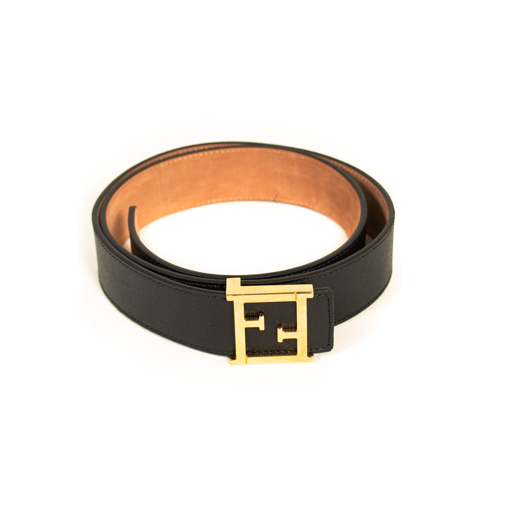 Shop authentic Fendi Leather Logo Double F Belt at revogue for just USD ...